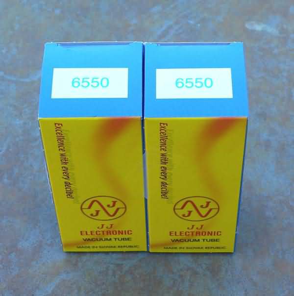 NEW Matched Pair of JJ Tesla l 6550 tubes