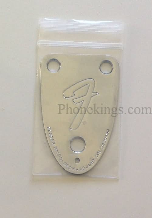 Fender Guitar " F" Neck Plate Tele Strat 3 Bolt