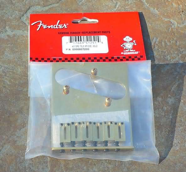 Fender Telecaster Tele Guitar American Ser Bridge Gold