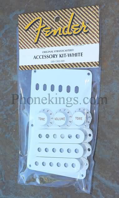 NEW Fender Strat Stratocaster Accessory kit! White