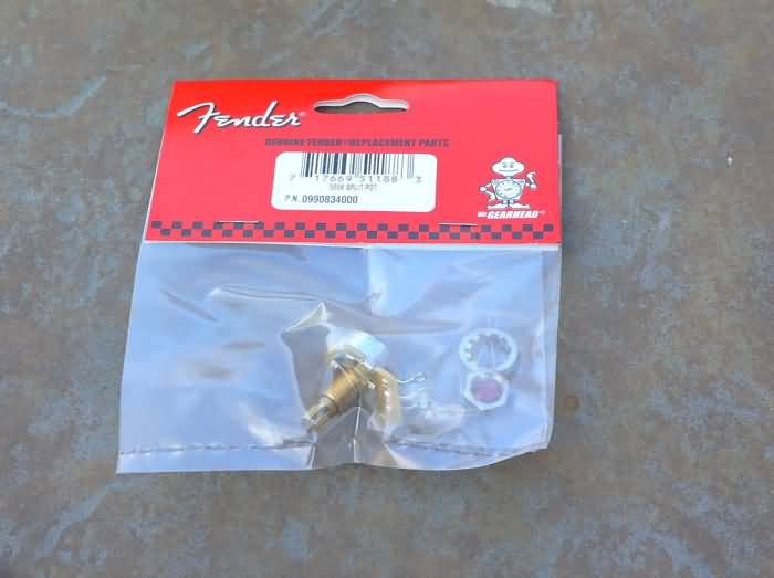 NEW Fender CTS 500K pot Strat Stratocaster Split shaft