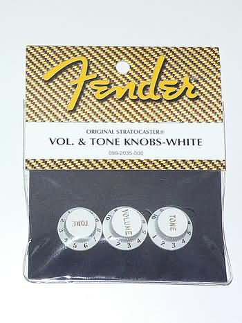 NEW Genuine Fender stratocaster strat Tone Vol knobs W