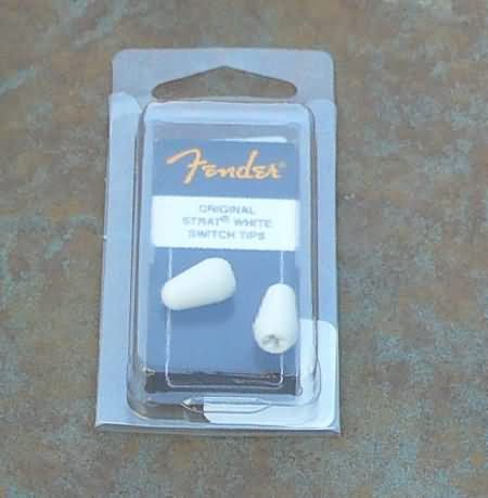 Fender Stratocaste strat Switch tip (2) White