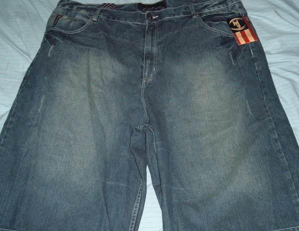 Phat Farm Blue Denim Big Tall Shorts Sz 46