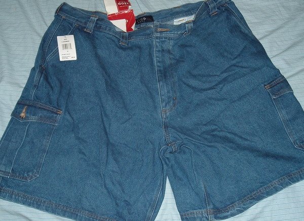 Izod Denim Jeans Cargo Big Tall Shorts Sz 52