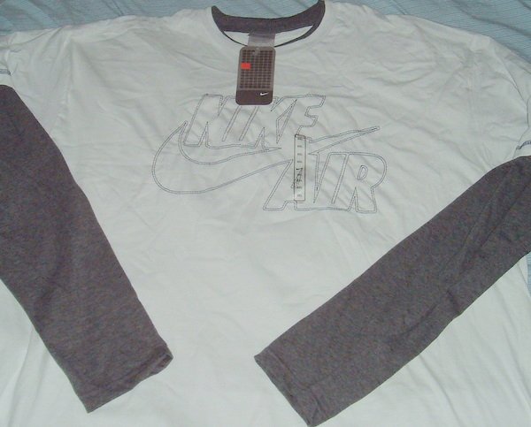 Nike Air White Grey Logo Big Tall T Shirt 4x 4xl