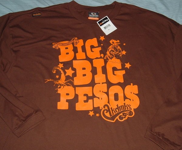 Akademiks Brown Logo Big Tall Shirt 4x 4xl 4xlt