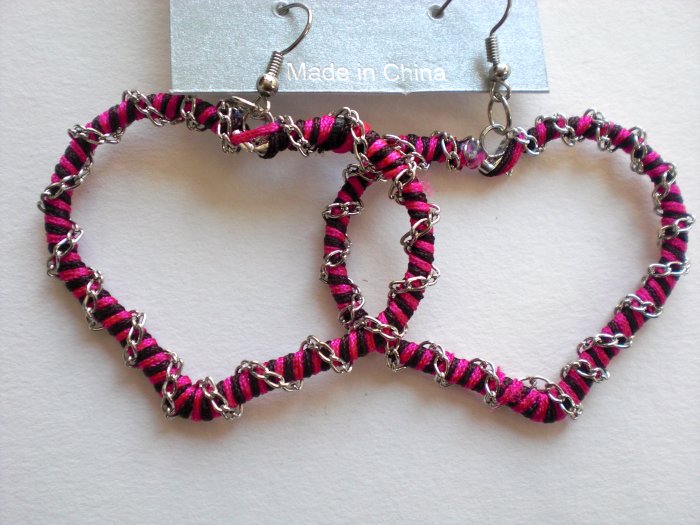 Heart Earrings (Pink)
