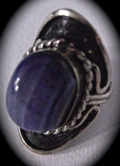 Silver Stone Ring (Purple)