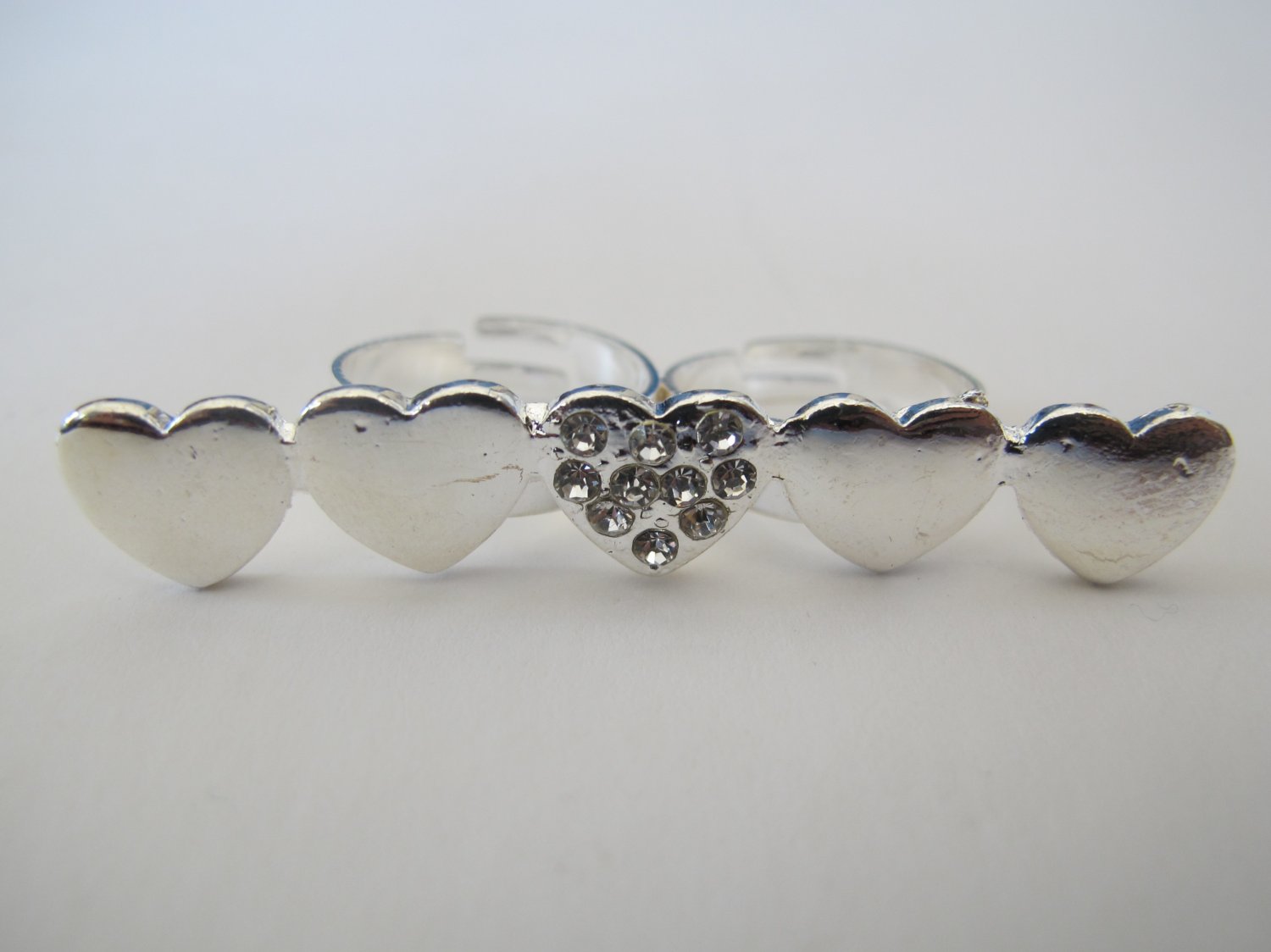 Double Finger Heart Ring