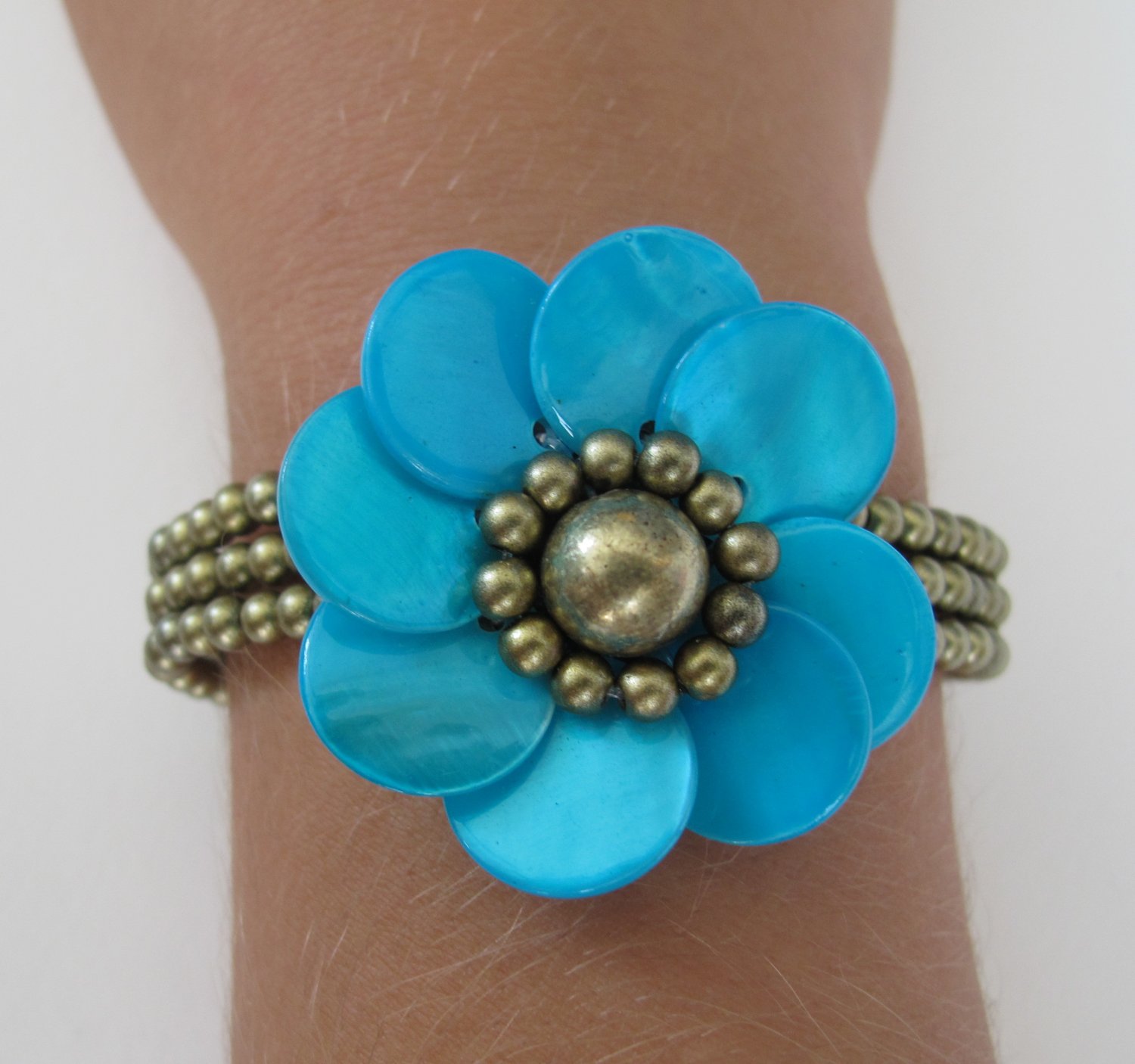 Turquoise Flower Bracelet