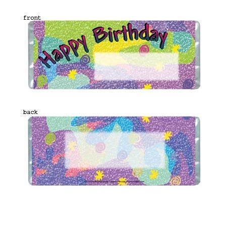 Birthday 2 Personalized Candy Bar Wrapper BD002-C