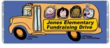 Bus Personalized Candy Bar Wrapper FR001-C