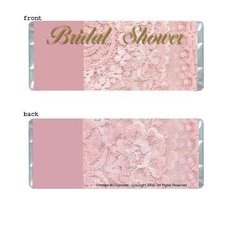 Bridal Shower 1 Personalized Candy Bar Wrapper Only BS02