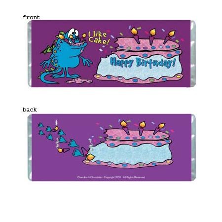 I Like Cake Personalized Candy Bar Wrapper BD004-C
