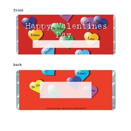 Valentine Personalized Candy Bar Wrapper HD003-C