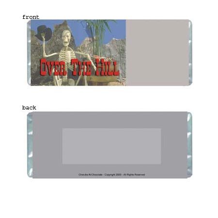 Over The Hill Personalized Candy Bar Wrapper BD005-C