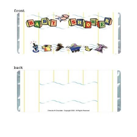 Baby Shower 1 Personalized Candy Bar Wrapper BS01-C