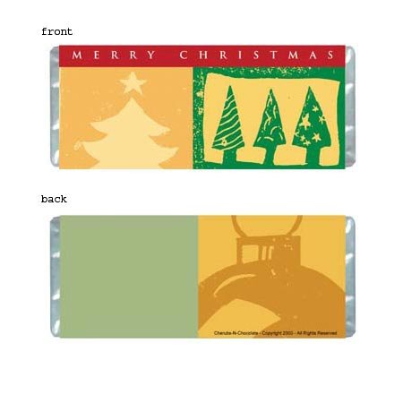 Christmas 1 Personalized Candy Bar Wrapper HD005-C