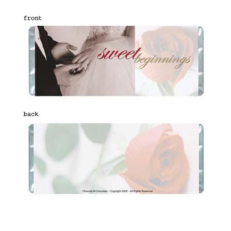 Sweet Beginnings Personalized Candy Bar Wrapper WD003-C