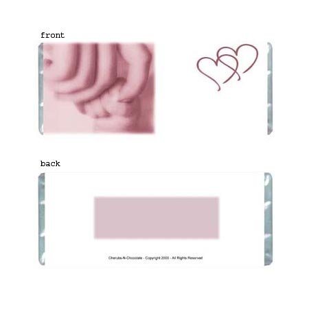 Fingers Girl Personalized Candy Bar Wrapper Only BA004