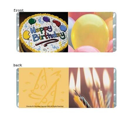 Birthday Cake Personalized Candy Bar Wrapper BD006-C