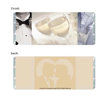 Wedding Elegance 1 Personalized Candy Bar Wrapper WD005-C