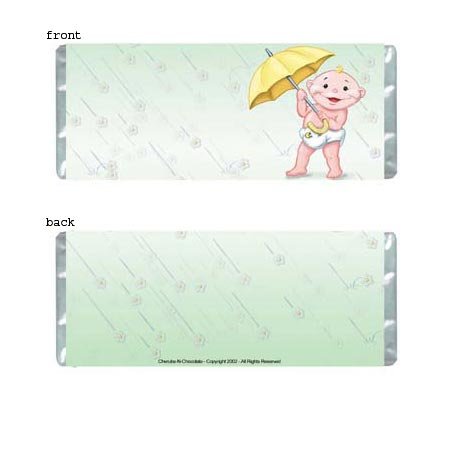 Baby Shower 2 Personalized Candy Bar Wrapper BS06-C