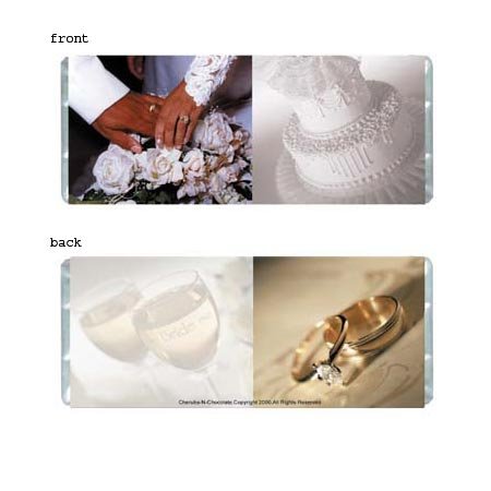 Wedding Elegance 2 Personalized Candy Bar Wrapper WD006-C