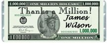 Thanks Personalized Candy Bar Wrapper Only B012