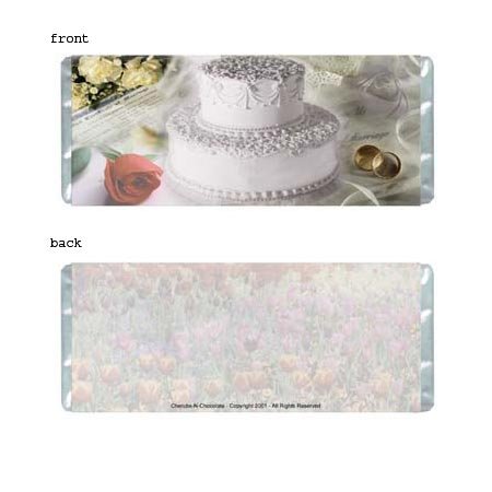 Wedding Collage Personalized Candy Bar Wrapper Only WD007
