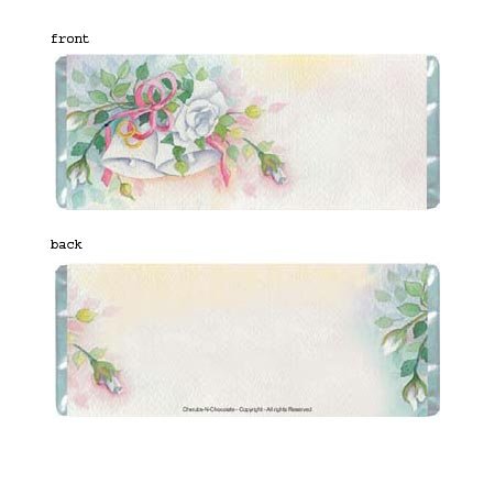 Wedding Bells Personalized Candy Bar Wrapper Only WD008