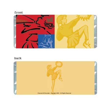 Cheerleading Personalized Candy Bar Wrapper Only AP017