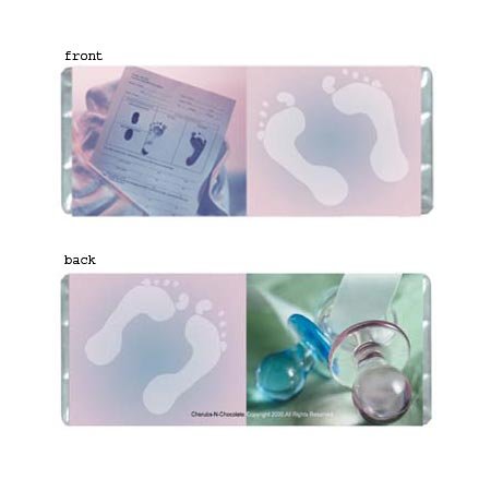 Baby Feet Personalized Candy Bar Wrapper BA009-C