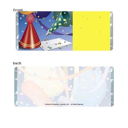 Confetti Personalized Candy Bar Wrapper Only BD011