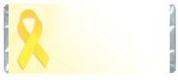 Yellow Ribbon Personalized Candy Bar Wrapper Only FR007