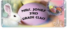 Easter 1 Personalized Candy Bar Wrapper Only HD011