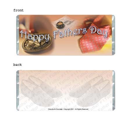 Fathers Day Personalized Candy Bar Wrapper Only SE022