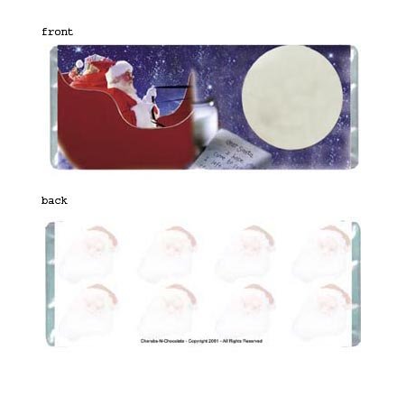 Santa Personalized Candy Bar Wrapper HD013-C