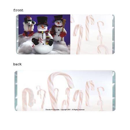 Snowmen Personalized Candy Bar Wrapper Only HD014