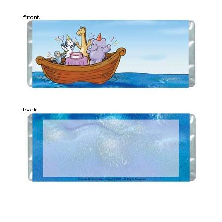 Ark Party Personalized Candy Bar Wrapper Only BD018