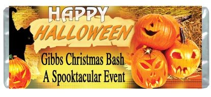 Halloween 2 Personalized Candy Bar Wrapper HD017-C