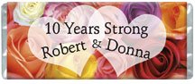 Color My Heart Personalized Candy Bar Wrapper WD014-C