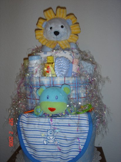 3-Tiered Diaper Cake