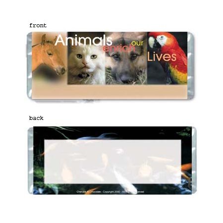 Animals Personalized Candy Bar Wrapper AP028-C