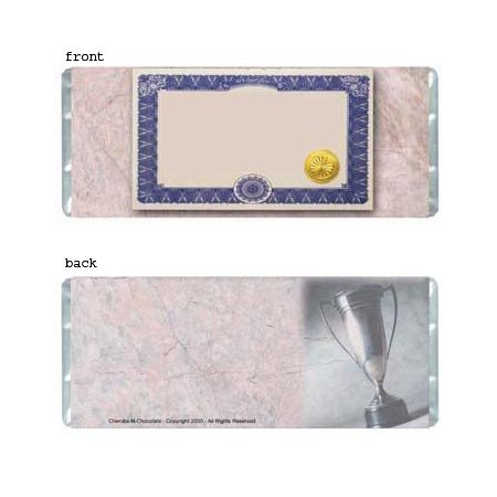 Certificate Personalized Candy Bar Wrapper AP035-C