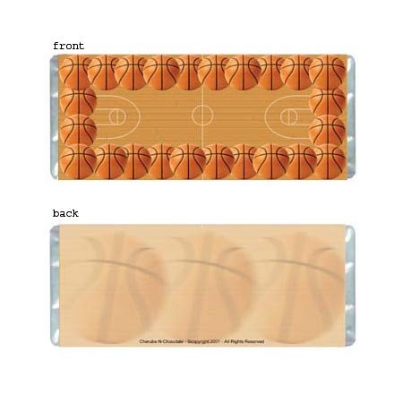 Basketball Personalized Candy Bar Wrapper Only AP043