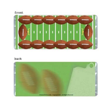 Football Personalized Candy Bar Wrapper Only AP045