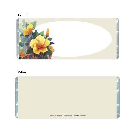 Hibiscus Personalized Candy Bar Wrapper AP050-C