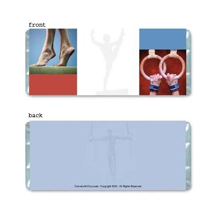 Gymnastics Personalized Candy Bar Wrapper AP055-C